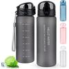 780ml Large Capacity Water Bottle, BPA-Free, Convenient Clear Water Bottle, Outdoor Sports Bottle, Stylish Plastic Water Bottle with Time Marker, Leak