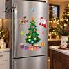 Festive Kitchen Accessories Christmas Fridge Magnets Soft Magnetic Santa & Tree Stickers Reusable Creative Holiday Gifts Magnet Ornaments