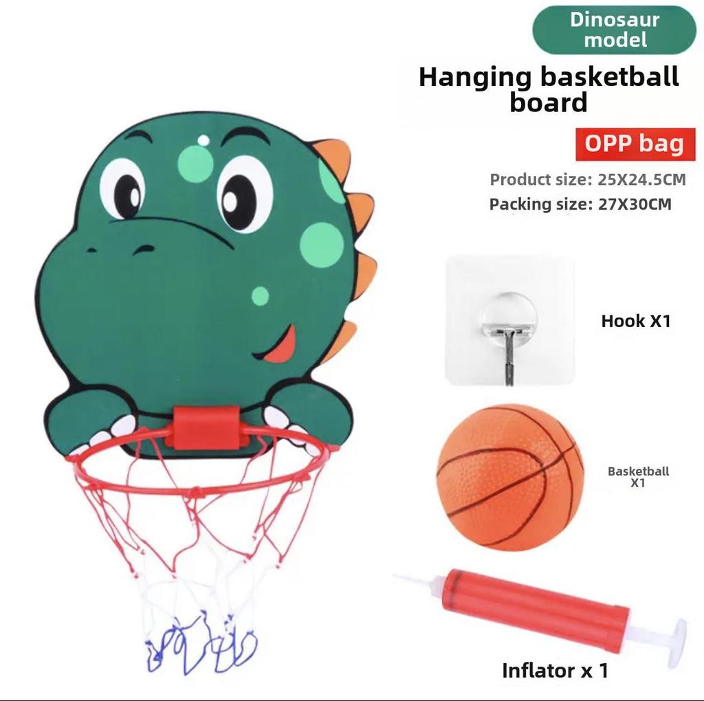 Wall-Mounted Indoor Basketball Hoop Toy for Boys, Ages 1-3