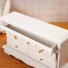 Ingenious Anti-deformed Decorate Birch Wood White Mini Dresser Supply for Micro Landscape