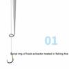 Steel Safety Fishing Hook Remover Hook Detacher Aluminum Hook Extractor Fishhook Disgorger