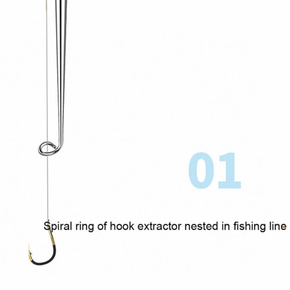 Steel Safety Fishing Hook Remover Hook Detacher Aluminum Hook Extractor Fishhook Disgorger