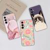 For Samsung S22 S23+ Ultra S6 S7 Edge+ M32 M33 M54 S10e Phone Case Cover Fashion Labels Transparent Shockproof Soft Silicone Matte For Galaxy Bumper
