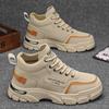 Martin Boots Men's Shoes Autumn New Breathable High-top Tooling Shoes Men's Versatile Platform Casual Short Boots