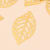 100Pcs Flowers Slice Leaves Charms Setting Jewelry Diy Makings Gold White Silver Bronze Antique Metal Filigree Jewelry Making