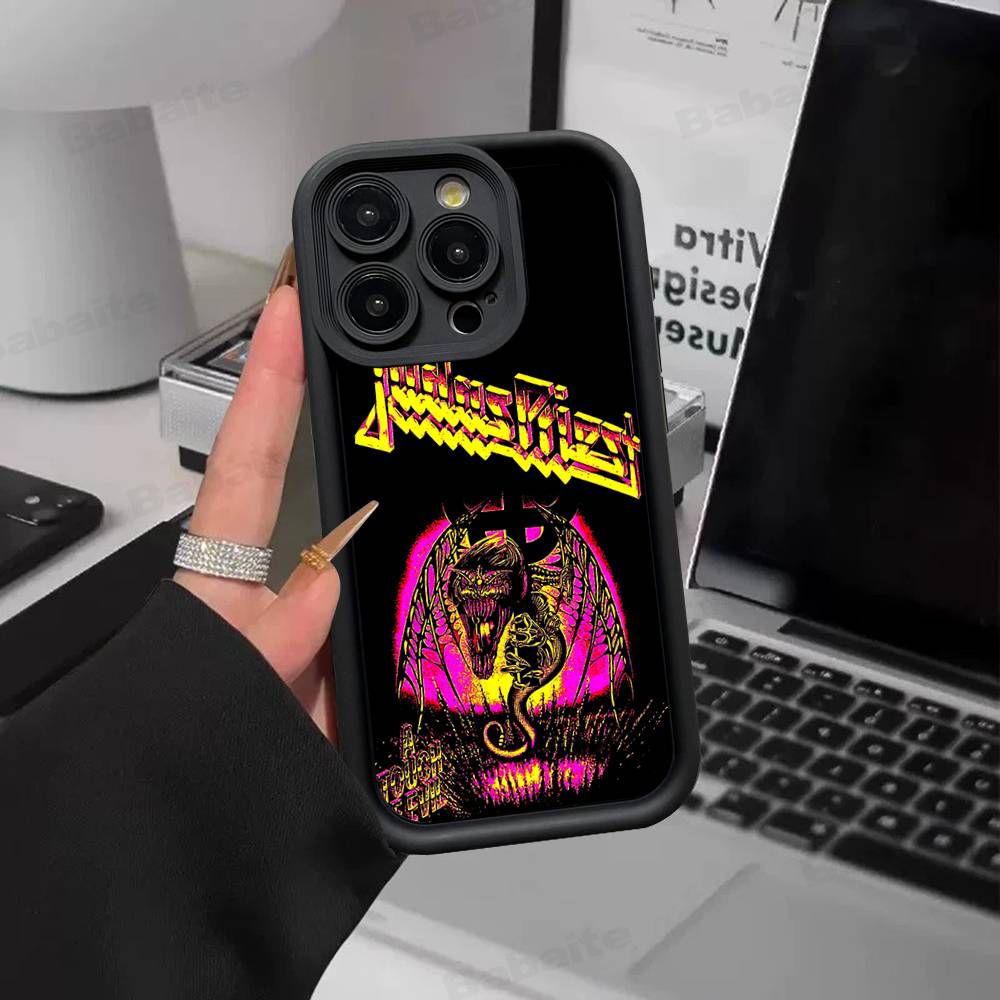 Band J-Judas P-Priest Phone Case For IPhone 17 16 15 14 13 12 11 Air Plus Pro Max Soft Back Cover