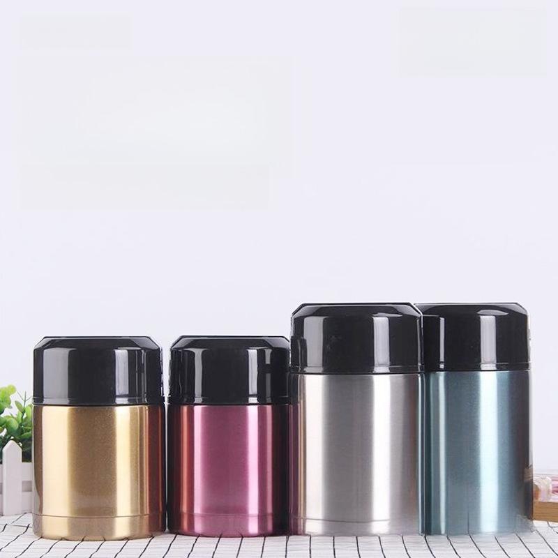 800-1500ml 316 Stainless Steel Food Jar,Portable Insulated Porridge Soup Container with Carry Handle Leakproof Thermal Lunch Pot