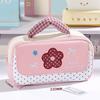 Zipper Pencil Case Soft Handle Pen Pouch Cute Style Pencil Box  Office Use