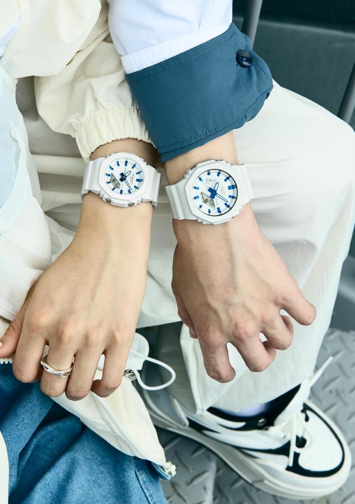 Часы Casio ПРЕДСТАВЛЯЕТ КОЛЛЕКЦИЮ Сделано из экологически чистых материалов Парные часы G-Shock [G LOVER'S 2025], LOV-25A-7AJR, Белый,
