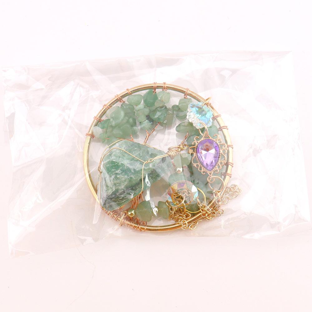 Amethyst Life Tree Dream Catcher Car Ornament Wind Chime T133