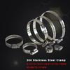 1PCS Hose Clamp 6-12 13-19 21-44 27-51 33-57 52-76 65-89 78-101 91-114mm Stainless Steel Pipe Clip Adjustable Screw Worm Drive