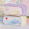 Handheld Korean Fruit Pencil Case Fruit Cherry Cake Print Pencil Pouch  Office