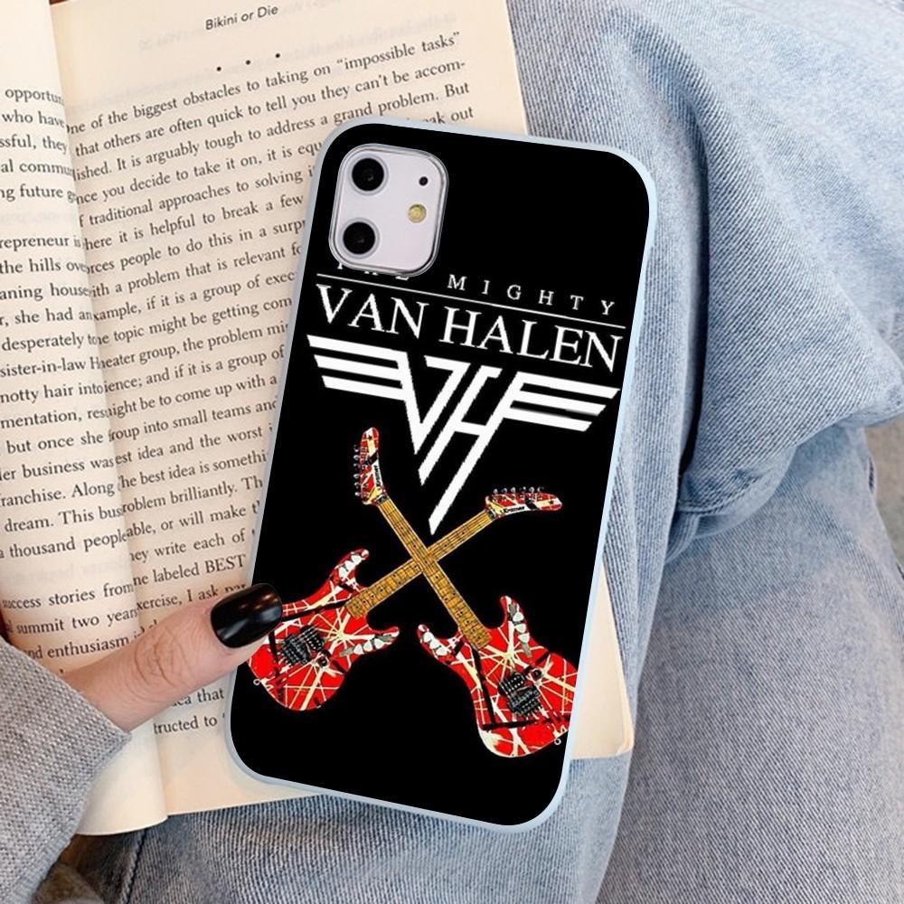 Чехол для телефона E-Eddie V-Van-Halen Music Guitar Для IPhone 14 11 12 13 Mini Pro Xs Max 8 7 6 6S Plus X XR Однотонный цветной чехол-конфета
