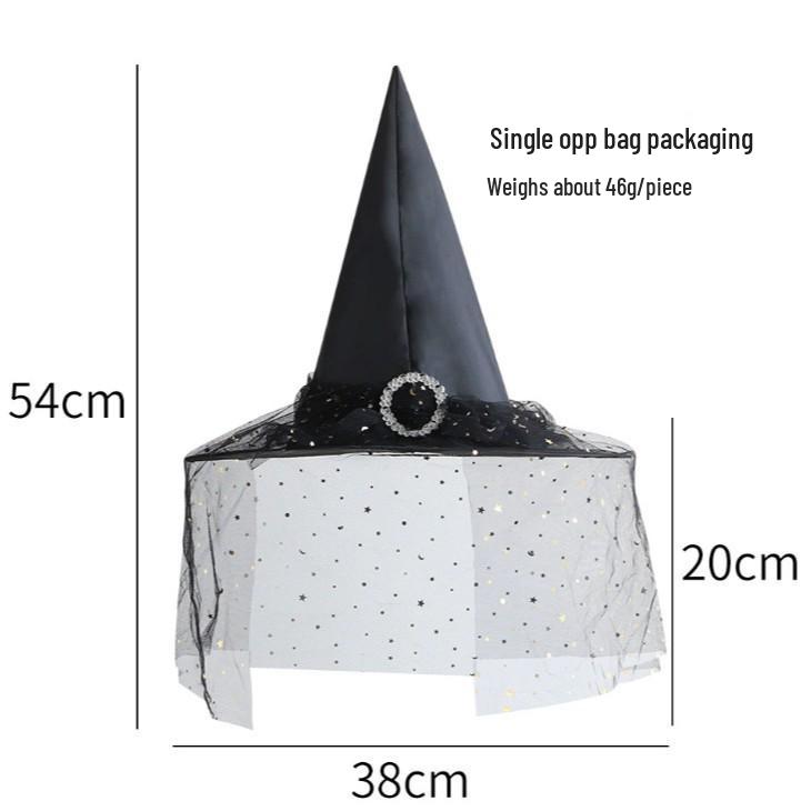 Колпак ведьмы Костюм на Хэллоуин Головной убор для взрослых и детей