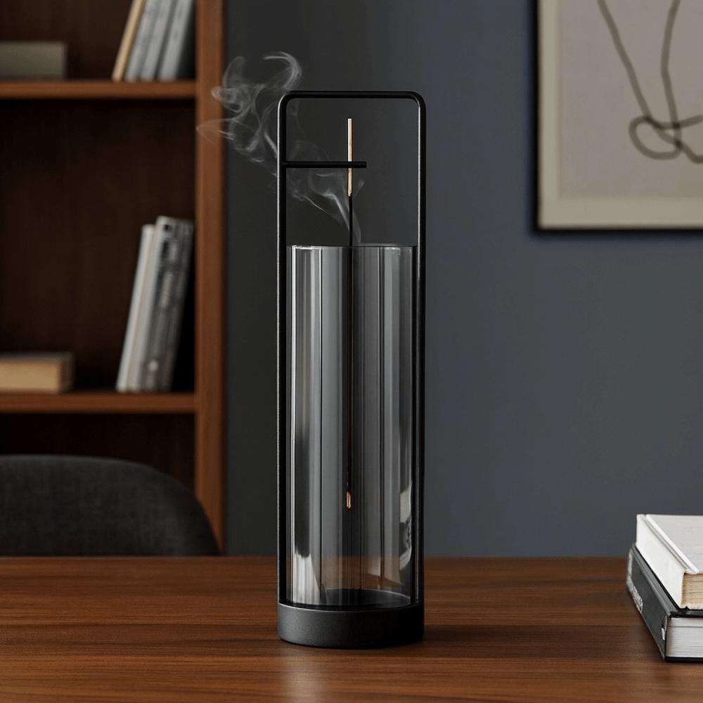 with Glass Backflow Incense Burner Creative Incense Stick Holder  Room Decor