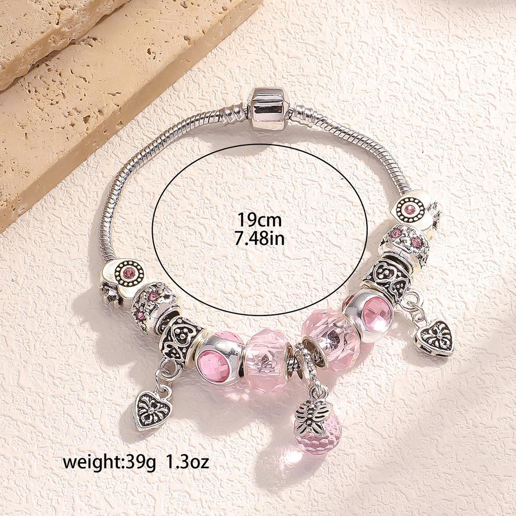 1 шт. модный дизайн хрустальный браслет женский, подходит для повседневной носки в качестве праздничного подарка