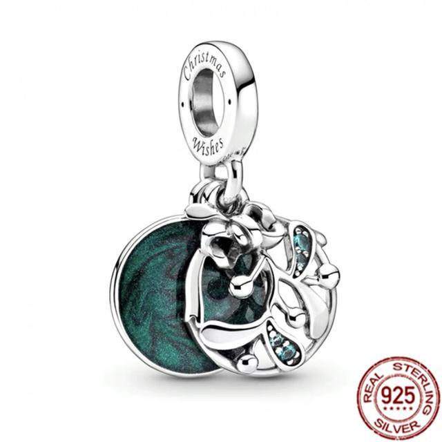 Подвеска с несколькими узорами подходит для браслета/ожерелья из стерлингового серебра 925 пробы, подвеска из бисера, ювелирные изделия для мамы, фестиваля