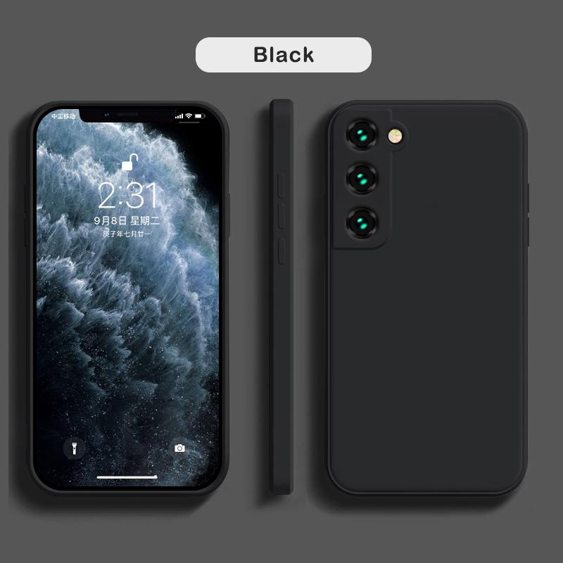 Роскошный квадратный чехол из жидкого силикона для Samsung Galaxy S26 S25 S24 S23 FE S22 Ultra S21 S20 S10 Plus A52 A53 A54 A33 A72 A32 4G 5G Мягкая крышка
