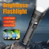 Multifunctional LED Flashlight Type-C Charging Strong Dual Light Source Lantern Zoom Torch Lamp For Outdoor Fishing Camping Lamp