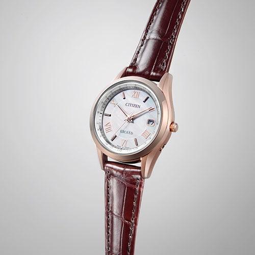 Citizen ES9372-08W ( Watch EXCEED Eco-Drive Radio-controlled Direct Flight Strap Pair Model Leather Band Women's)