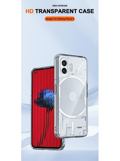 Ультратонкий прозрачный чехол из ТПУ+ПК для Nothing Phone 3 и Phone 2