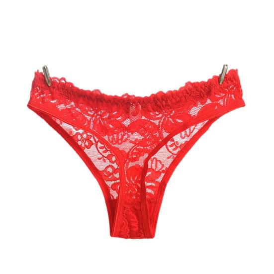 Сексуальные прозрачные кружевные стринги с цветочным принтом, женское нижнее белье, трусики, однотонные стринги
