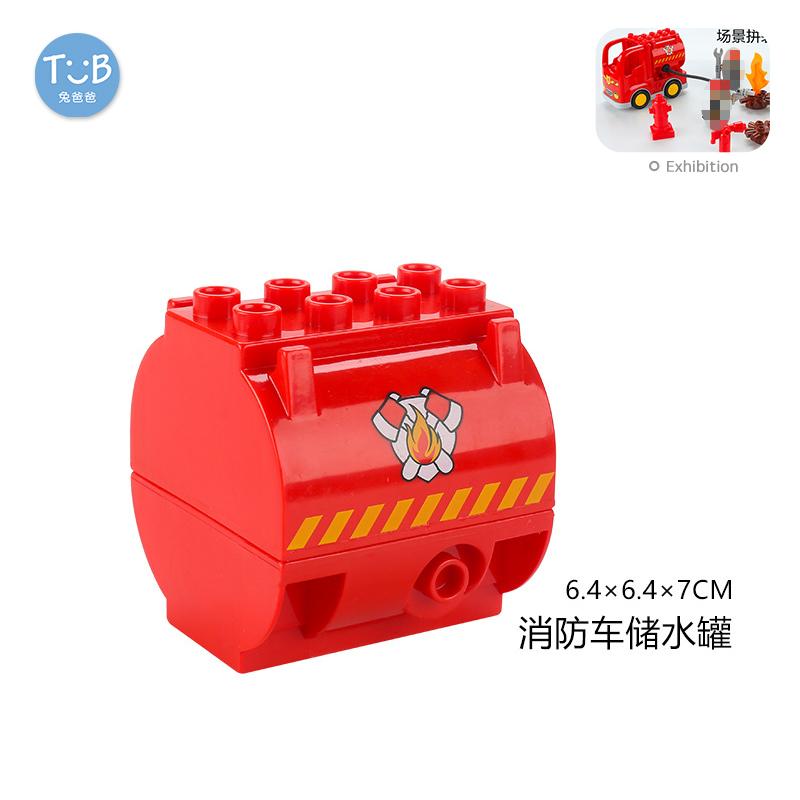 Большой размер Строительные блоки Спортивная машина Автобус Джип Грузовик Аксессуары Кирпичи Совместимые с Duplos Детские Сделай сам Детали Детские Игрушки Подарок