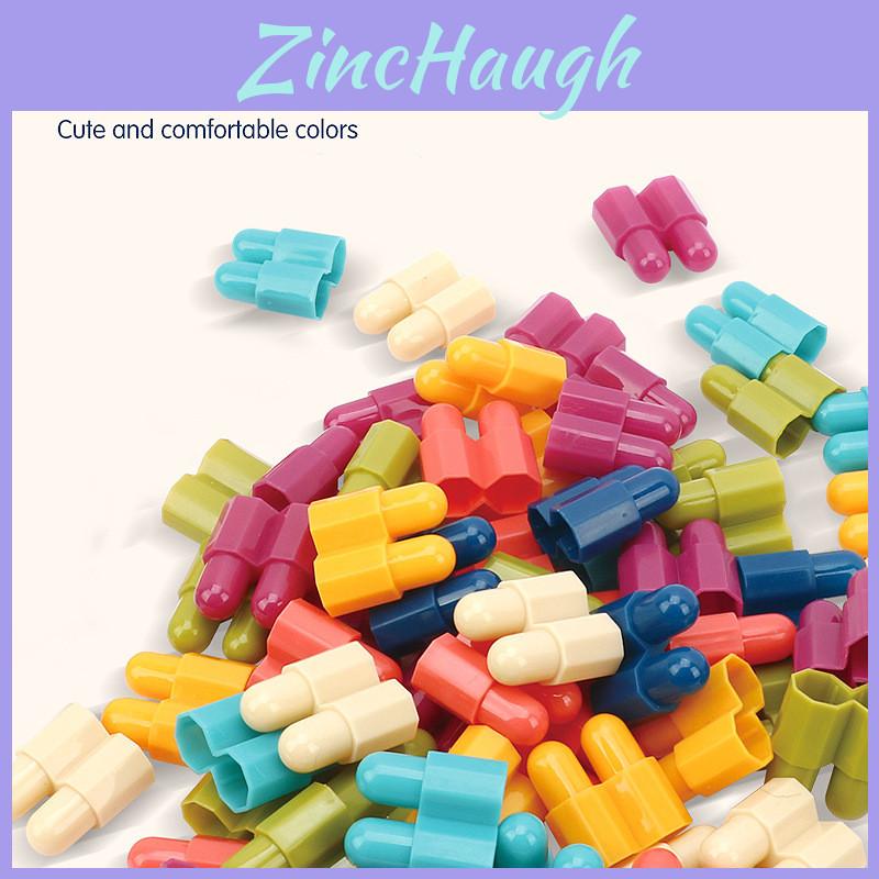 Plastic Bullet Head Granule Building Blocks Logo Branding And Customization Packaged In Drawstring Bag