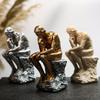 European Thinker Resin Sculpture: Creative Home & Office Bookshelf Decoration