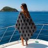 Classic Black Polka Dots Quick Drying Bath Towel Microfiber beach towel - light weight swimming camping  yoga beach out