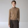 Women's High-End Cashmere Turtleneck Sweater - Long Sleeve, Loose Fit, Warm Knit Wool Base Layer for Autumn/Winter.