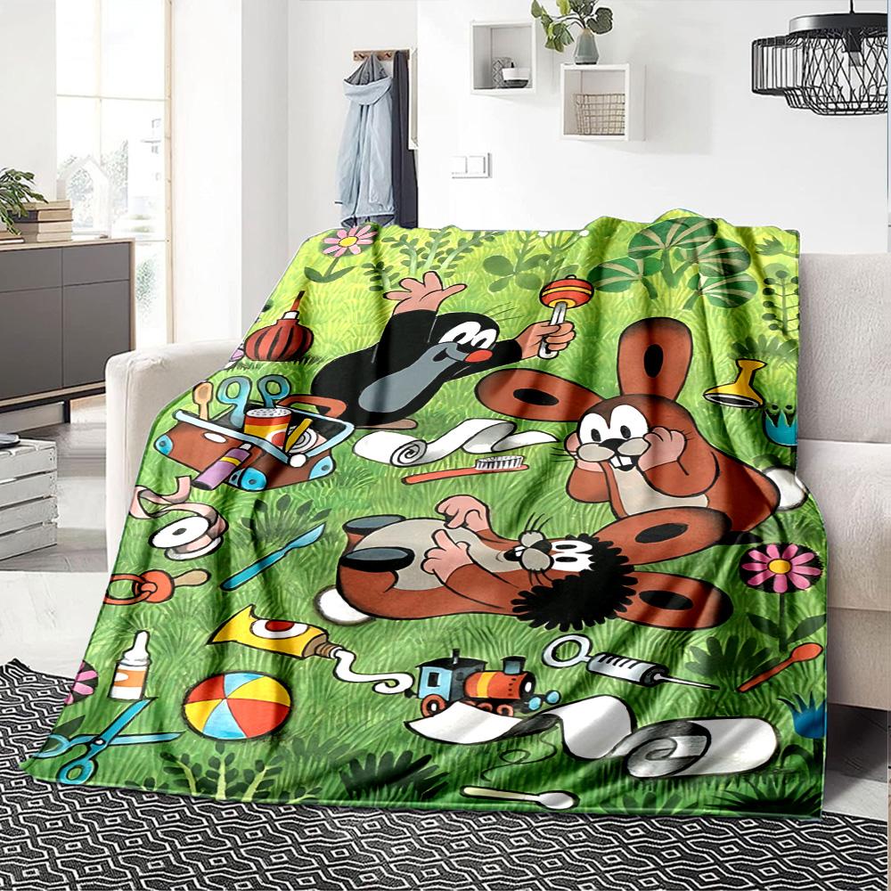 1pc Butterflies Friends Flannel Blanket,Ultra Soft Warm Plush Throw for Home Bedroom Bed Sofa Cover Camping Picnic gift Y7248