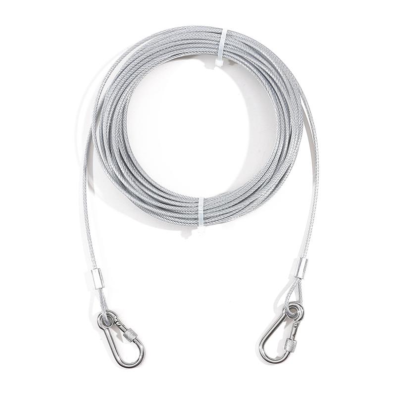 Стальной поводок для собаки, веревка для собаки для большой собаки, поводок для собаки, немецкая овчарка, прочная шлейка для собаки, поводок для домашнего питомца