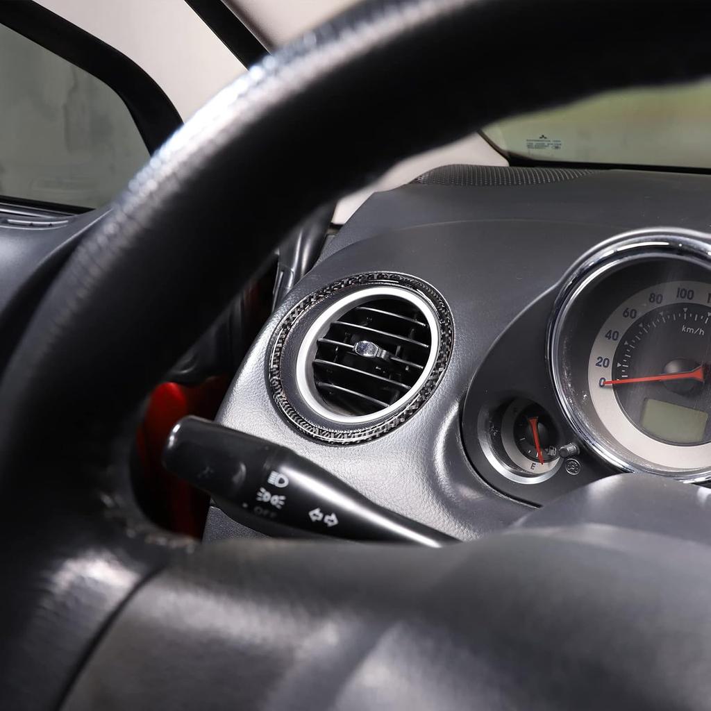 Наклейка-рамка бокового воздухозаборника для Mitsubishi Eclipse 2006-2011, 2 шт., мягкое настоящее углеволокно, наклейка-декаль на боковую решетку воздухозаборника приборной панели салона автомобиля