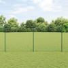 VidaXL Chain Link Fence with 10 U-Posts Green 1.4x10 M Steel 3336242