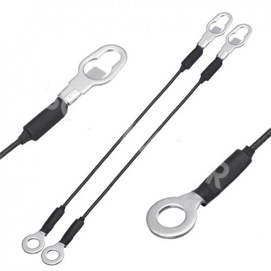 2Pcs Car Rear Tailgate Cables Straps Fit For Mazda B2300 Pickup Truck 1994-2010