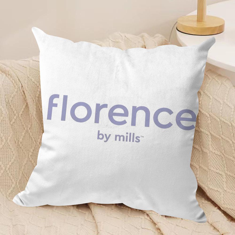 Fashion FFlorence By mMills Cushion Cover Short plush Doublesided Print Square Throw Pillow Covers Sofa Home Cushion Decor