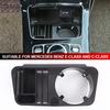 Car Central Control Water Cup Holder Storage Box Phone Holder for GLC Class W205 X253 W213 2015-2021