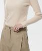 MUSINSA STANDARD WOMAN Women'S Ribbed Slim Turtleneck Knit [Ecru]