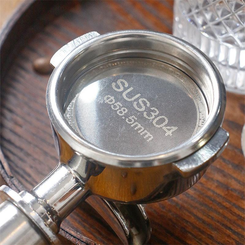 Экран для кофейной таблетки эспрессо 51 мм 53,5 мм 58,5 мм Нержавеющая сталь 304 Двухслойный фильтр Многоразовый Экран для кофейной таблетки фильтр Инструмент бариста