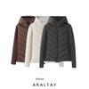 Araltay New Arrival Fashion Wind Foreign Trade Women's Clothing Fashion Long Sleeve Stand Collar Stitching Cotton-Padded Jacket 8073205 800