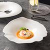 Creative Irregular Ceramic Soup Plate Restaurant Deep Plate Dessert Plate Spaghetti Plates Salad Plates Specialty Tableware
