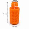 Plastic Silencer Thread 12.7mm (Orange)
