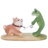 Daikai Copeu Mascot Frog Shiba Inu and Frog Who Go 621561 T-Life "Kopeau" Won't Home, W7.3 D3.5 H4.7 Cm,