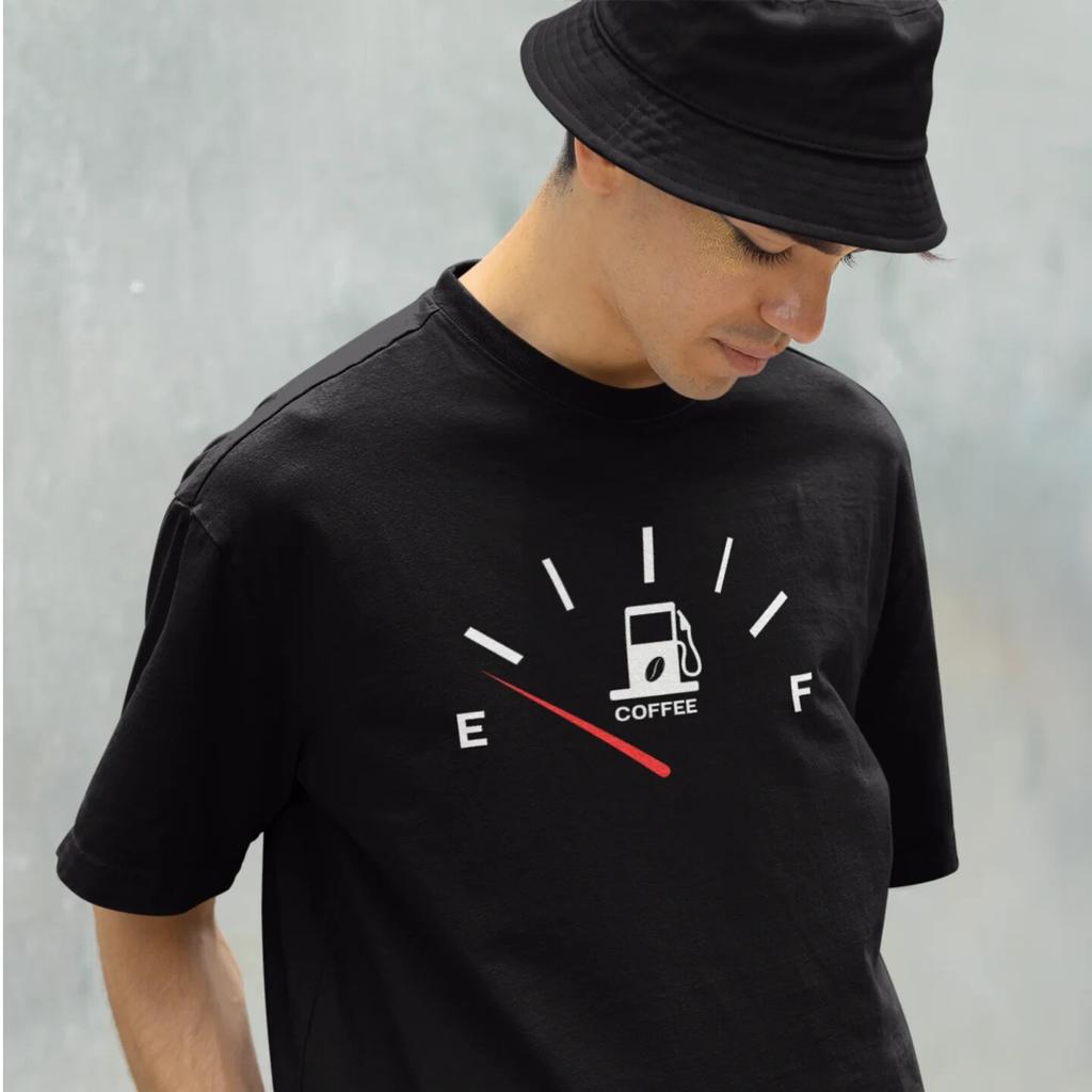 Men Coffee Lover Graphic Printed Classic Fit Round Neck T-Shirt | Funny Coffee