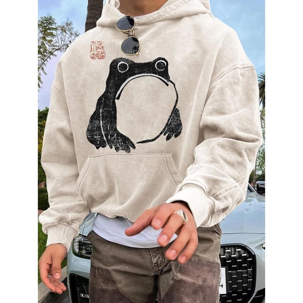 2024 Autumn And Winter American Retro Men's Hoodie Trendy Casual Sports Daily Sweatshirt Hoodie Pattern New Autumn And Winter