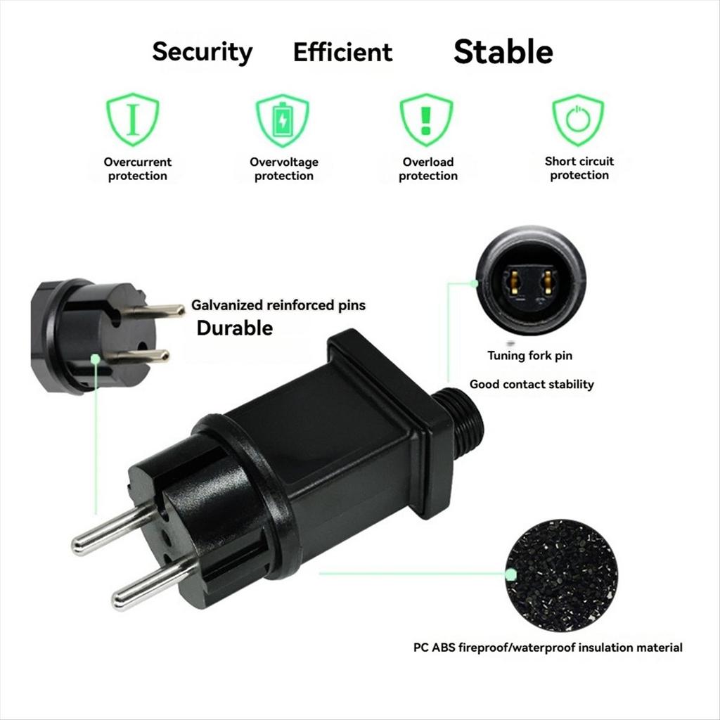 4.5V 4.5W Штекерный светодиодный блок питания Светодиодный трансформатор Адаптер-штепсель IP44 Водонепроницаемый Адаптер для рождественской лампы ШТЕКЕР ЕС