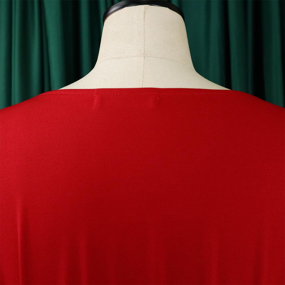 Plus Size Summer Women's Solid Color Tie Short Sleeve Top High Waist Wide Leg Pants Fashion Casual Set