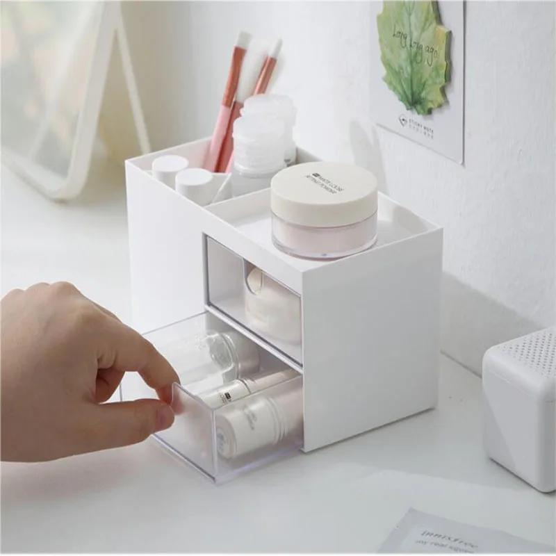 Новые принадлежности для стола большой емкости, держатель для ручек с ящиком, ящик для хранения карандашей, настольный органайзер, школьные канцелярские принадлежности