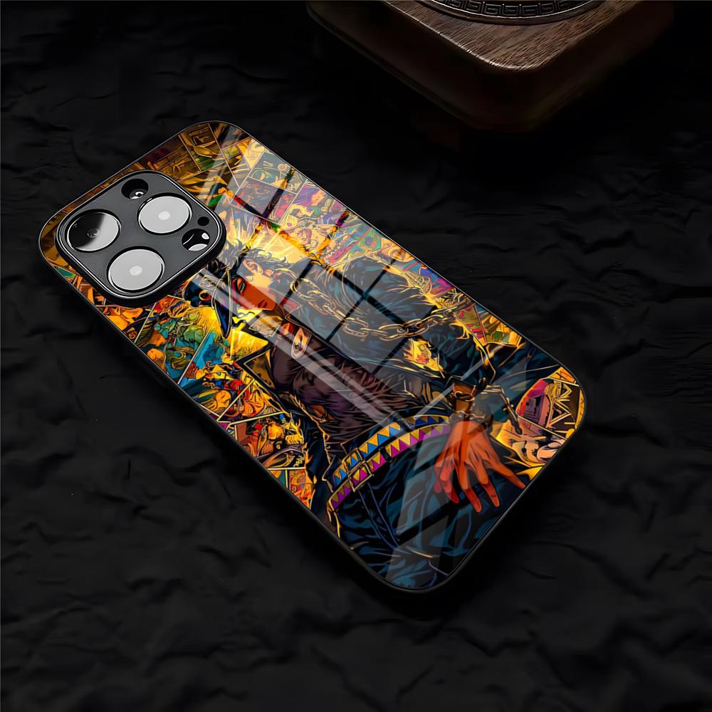 ГОРЯЧИЙ Чехол для телефона Аниме Jogo Для IPhone 17 Pro Max 16 15 14 Pro Max 13 11 X Xs Xr 8 7Plus Стеклянная крышка